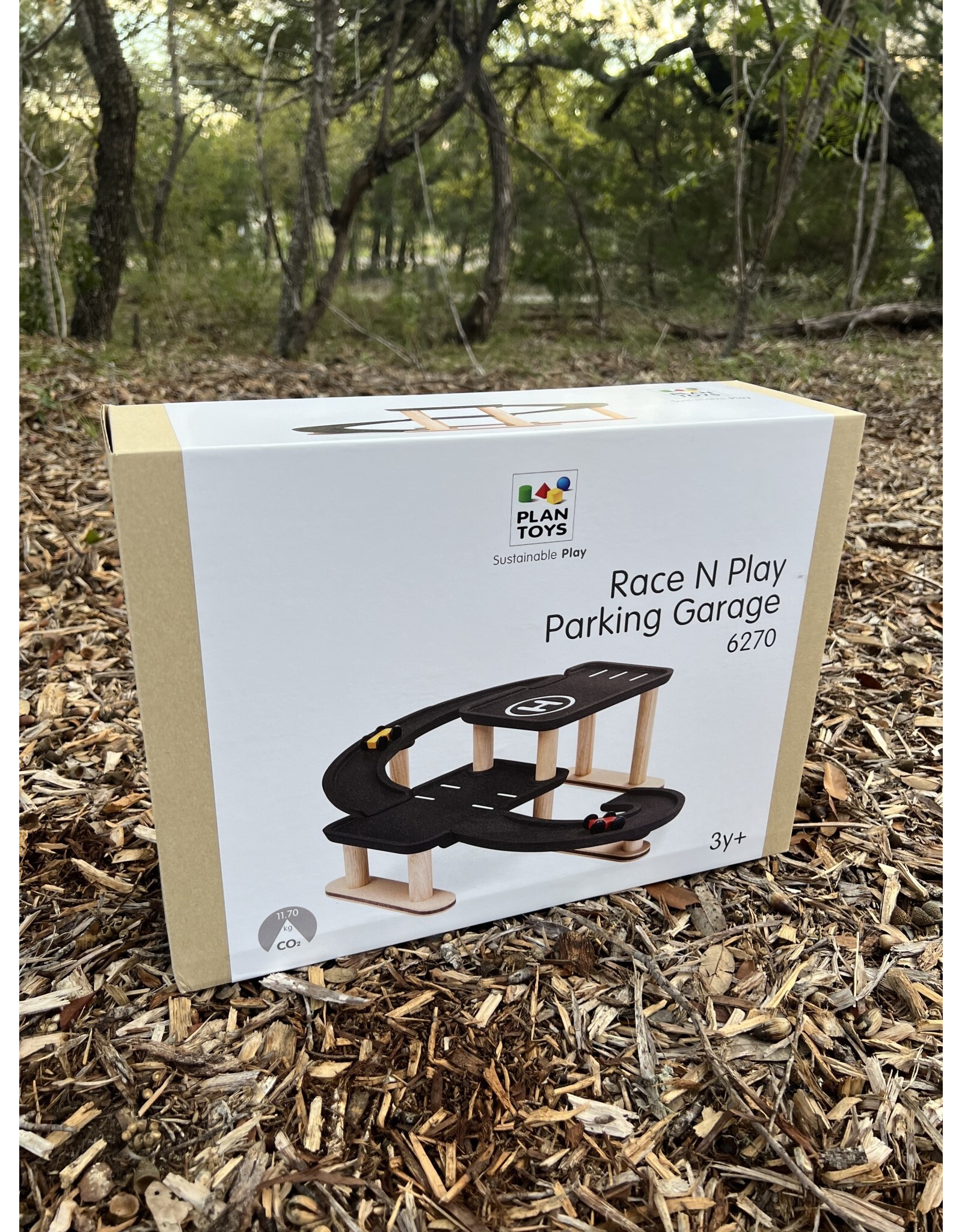 Sale! Race and Play Parking Garage - Plan Toys. Local Pick Up Only. Reg price: $70