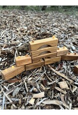 Handmade Interlocking Wooden Blocks 46 pieces. Camphill Village