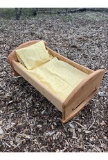 Cherry Doll Cradle Yellow Bedding. US Made - Local Pick Up Only