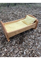 Cherry Doll Cradle Yellow Bedding. US Made - Local Pick Up Only