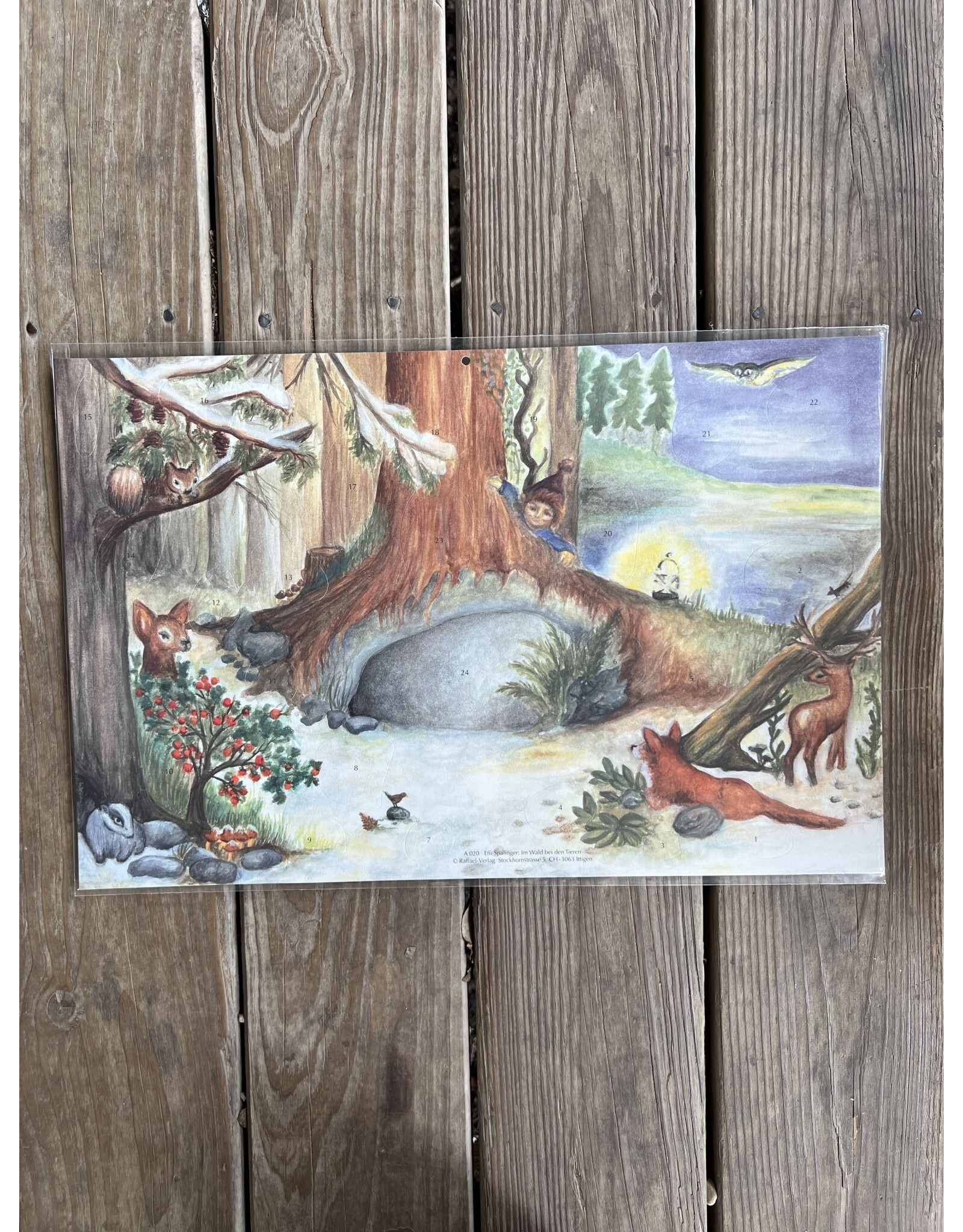 Advent Calendar Medium -  Tree in the Wood 8.5x6in
