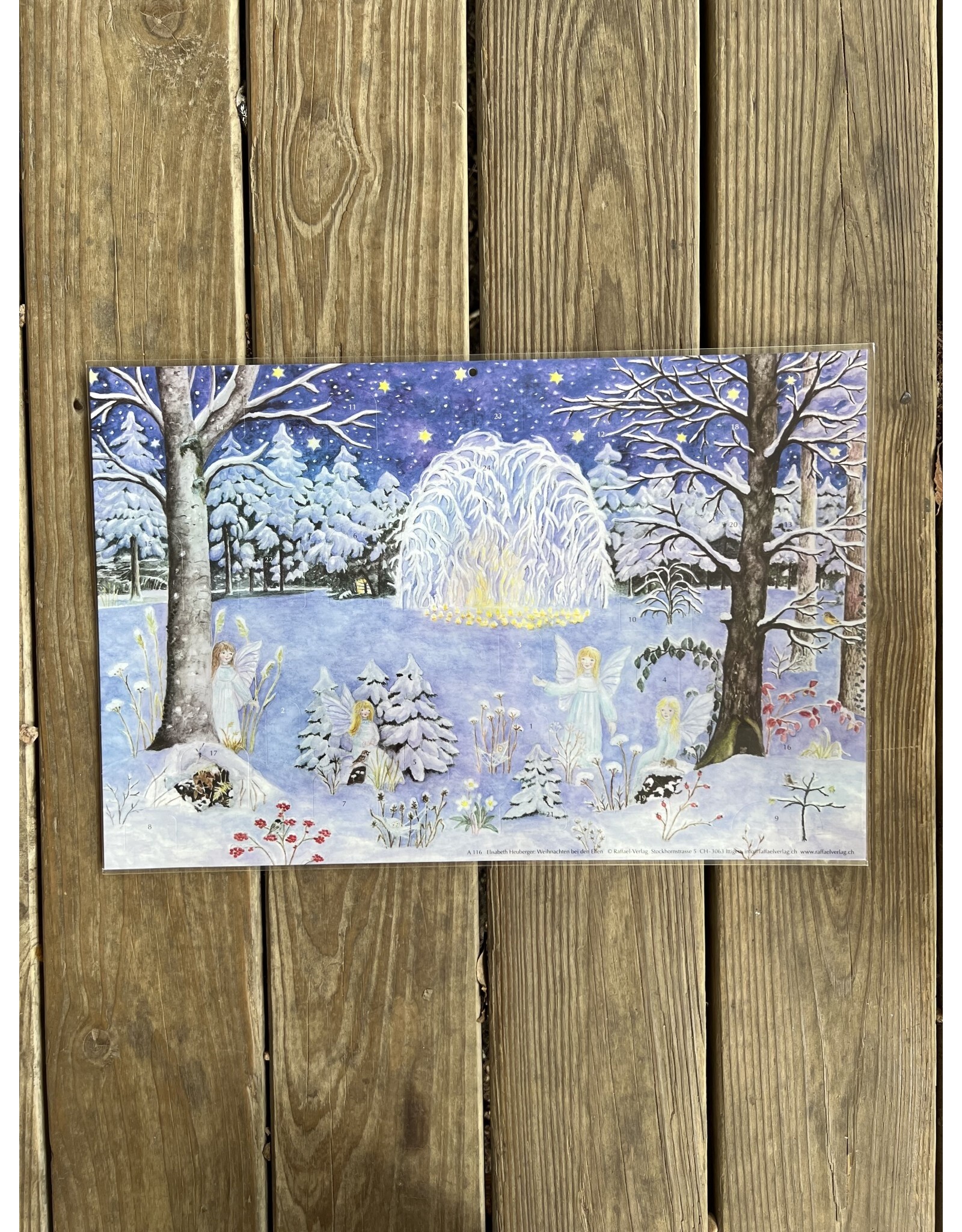 Christmas with the Elves Small Advent Calendar 8.5x6