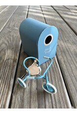 Mouse Tricycle, Petrol Blue. 2023 Maileg