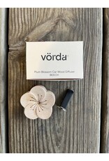Vorda Plum Blossom Wood Diffuser for Car- Beech
