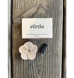 Vorda Plum Blossom Wood Diffuser for Car- Beech