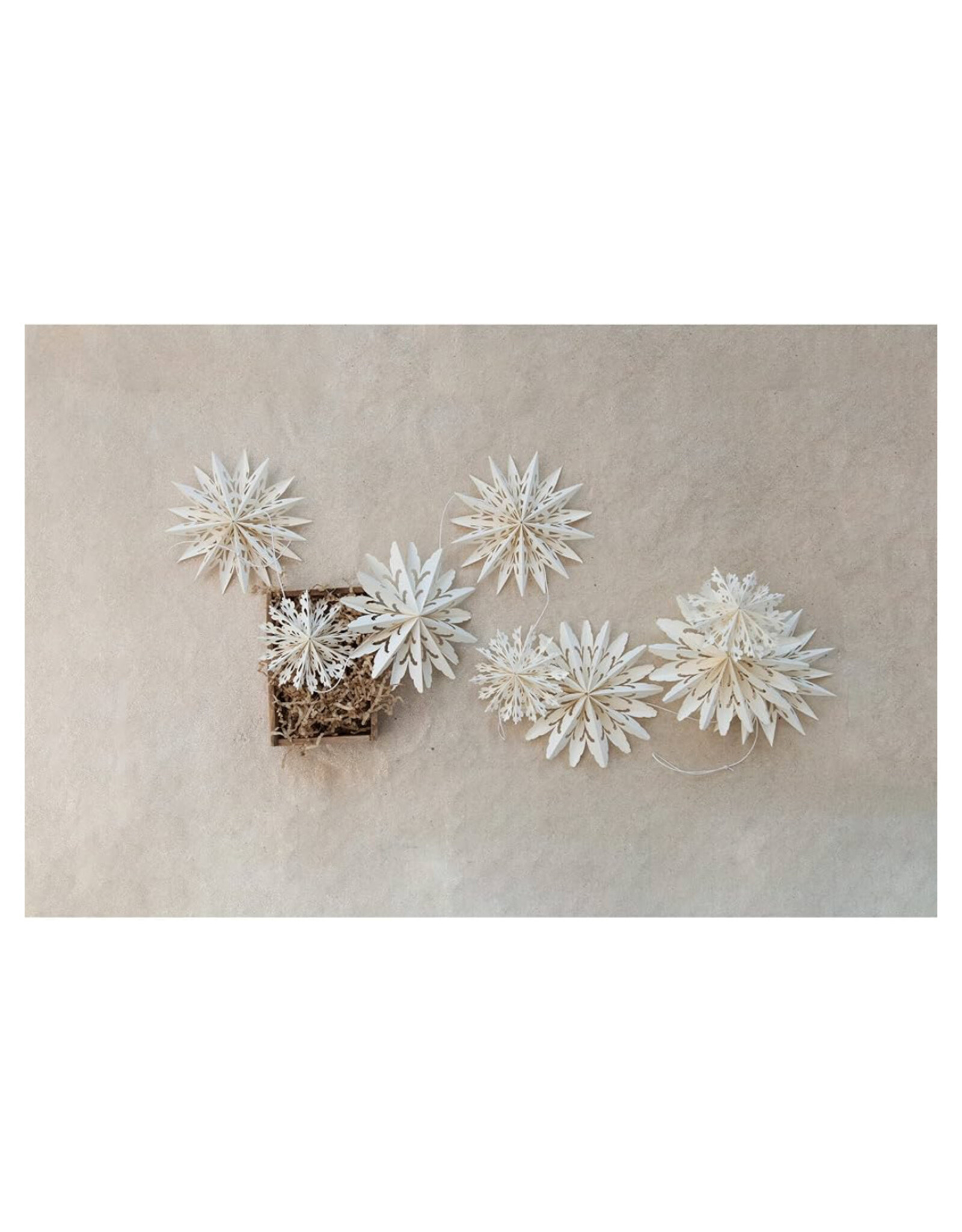 Paper Snowflake Garland 72in