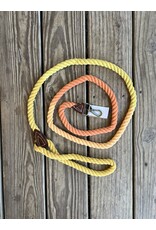 Cotton and Leather Dog Leash - 6ft. various colors