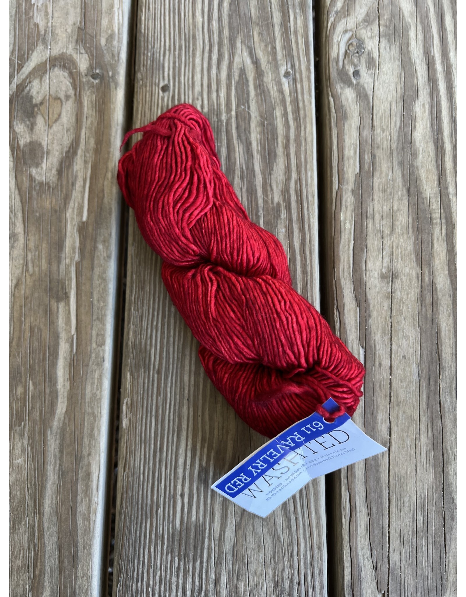 Malabrigo Washted - Ravelry Red WD611