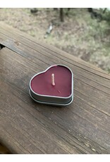 Aromatherapy Heart Tin - Beeswax. Cinnamon scent