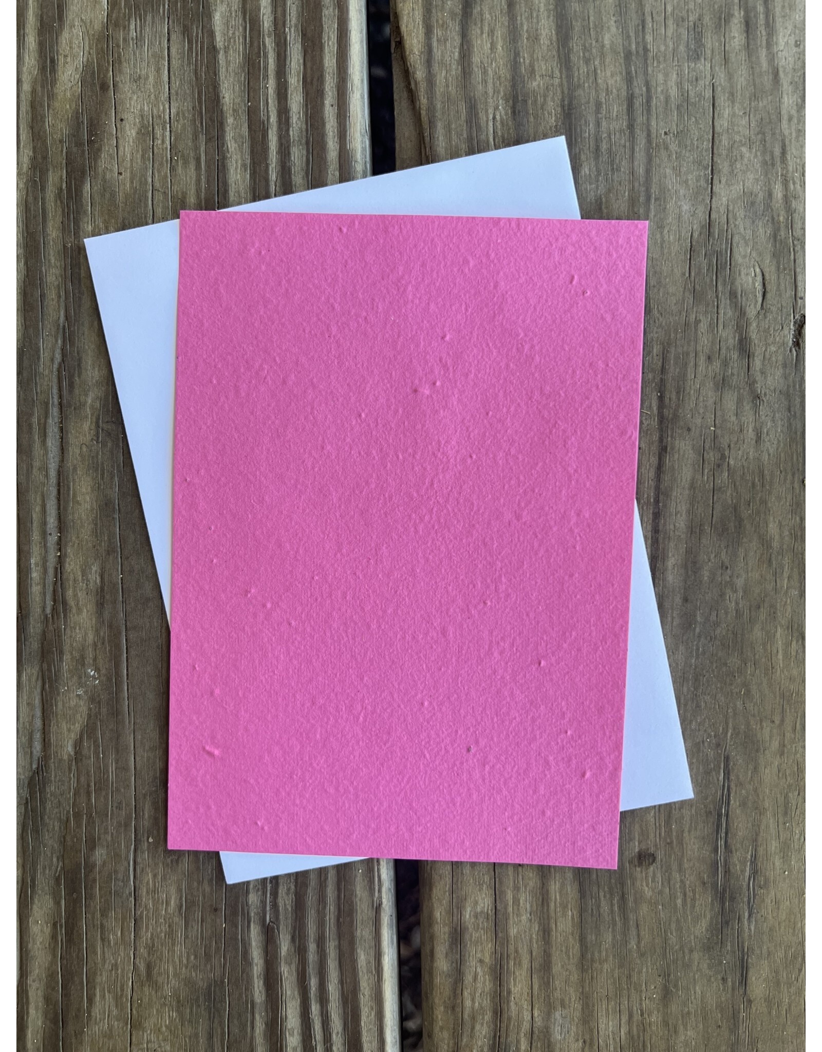 Recycled Paper Plantable Paper 5x7 Pink