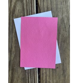 Recycled Paper Plantable Paper 5x7 Pink