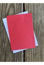 Recycled Paper Plantable Paper 5x7 Red