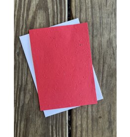 Recycled Paper Plantable Paper 5x7 Red