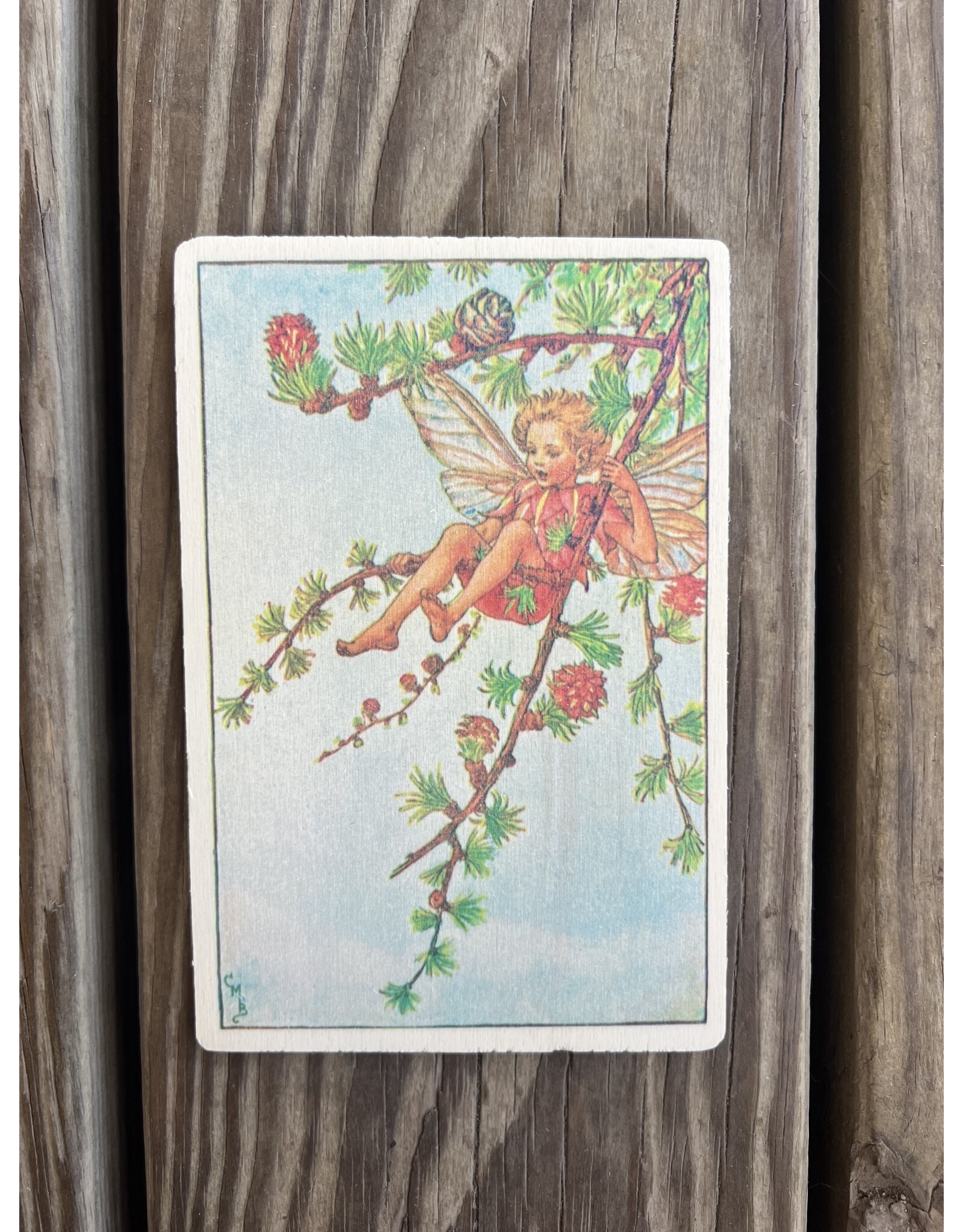 Larch Fairy Wood Postcard