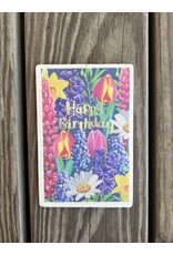 Happy Birthday Wood Postcard
