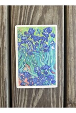 Van Gogh Irises Wood Postcard