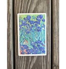 Van Gogh Irises Wood Postcard