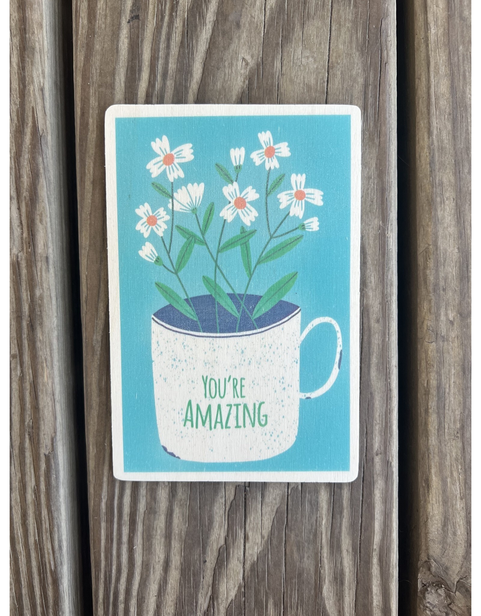 You're Amazing Wood Postcard
