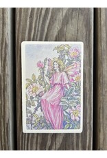 Wild Rose Fairy Wood Postcard