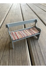 Mouse Bench, Blue. Maileg