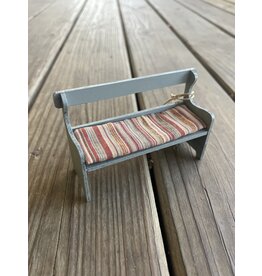 Mouse Bench, Blue. Maileg