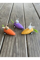 Pull Back Carrot Car with Bunny- colors vary