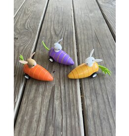 Pull Back Carrot Car with Bunny- colors vary