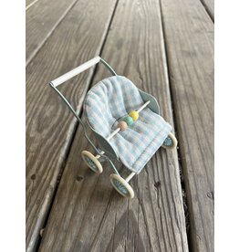 Stroller, Baby Mice. Mint. Maileg