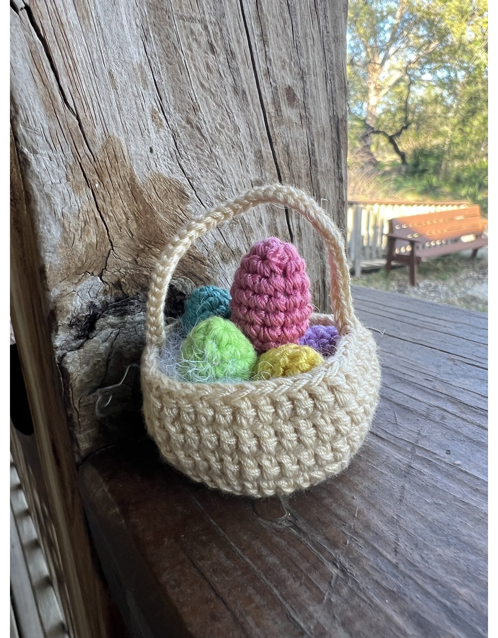 Crocheted Mini Easter Basket - Fair Trade