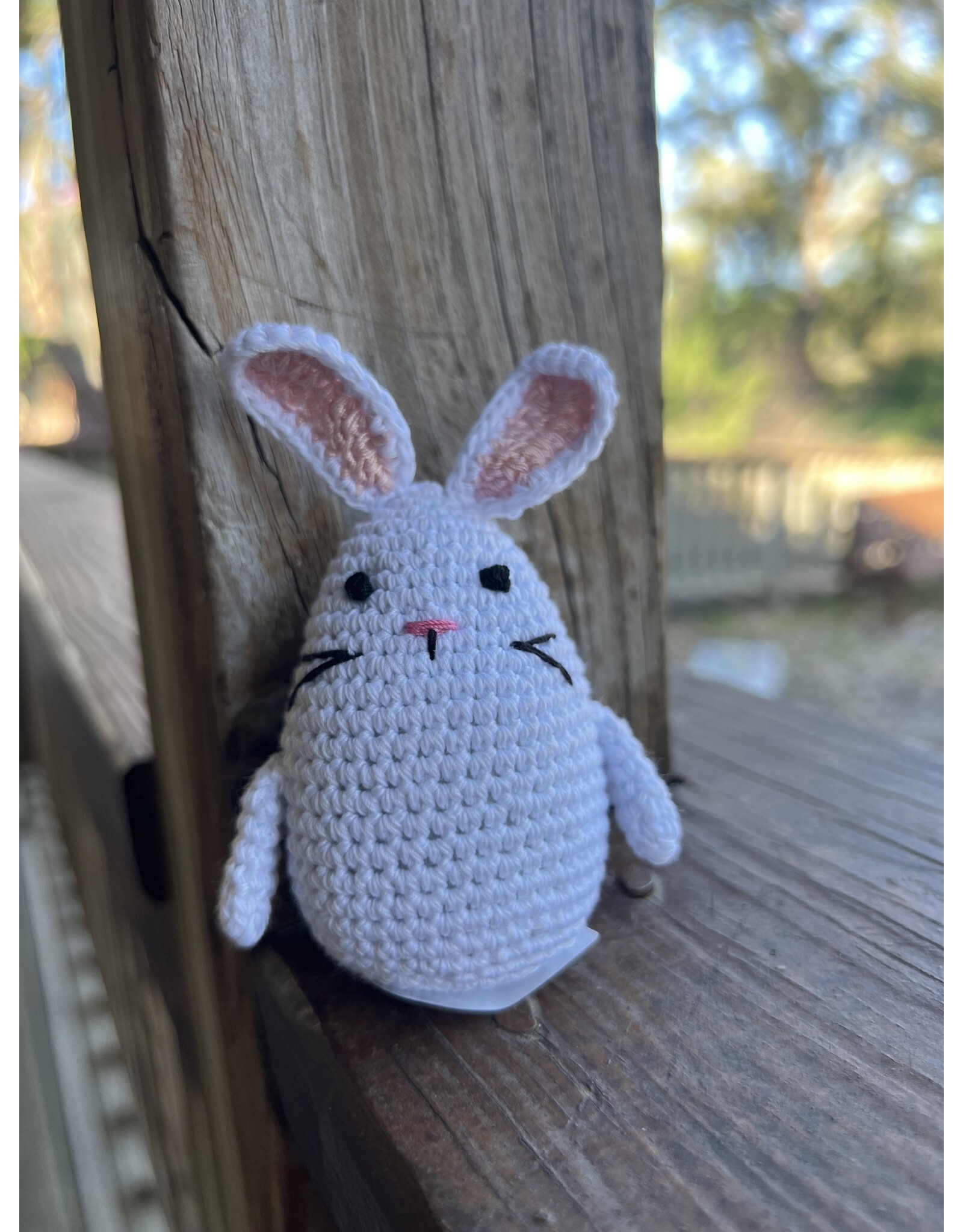 Crocheted White Bunny - Fair Trade