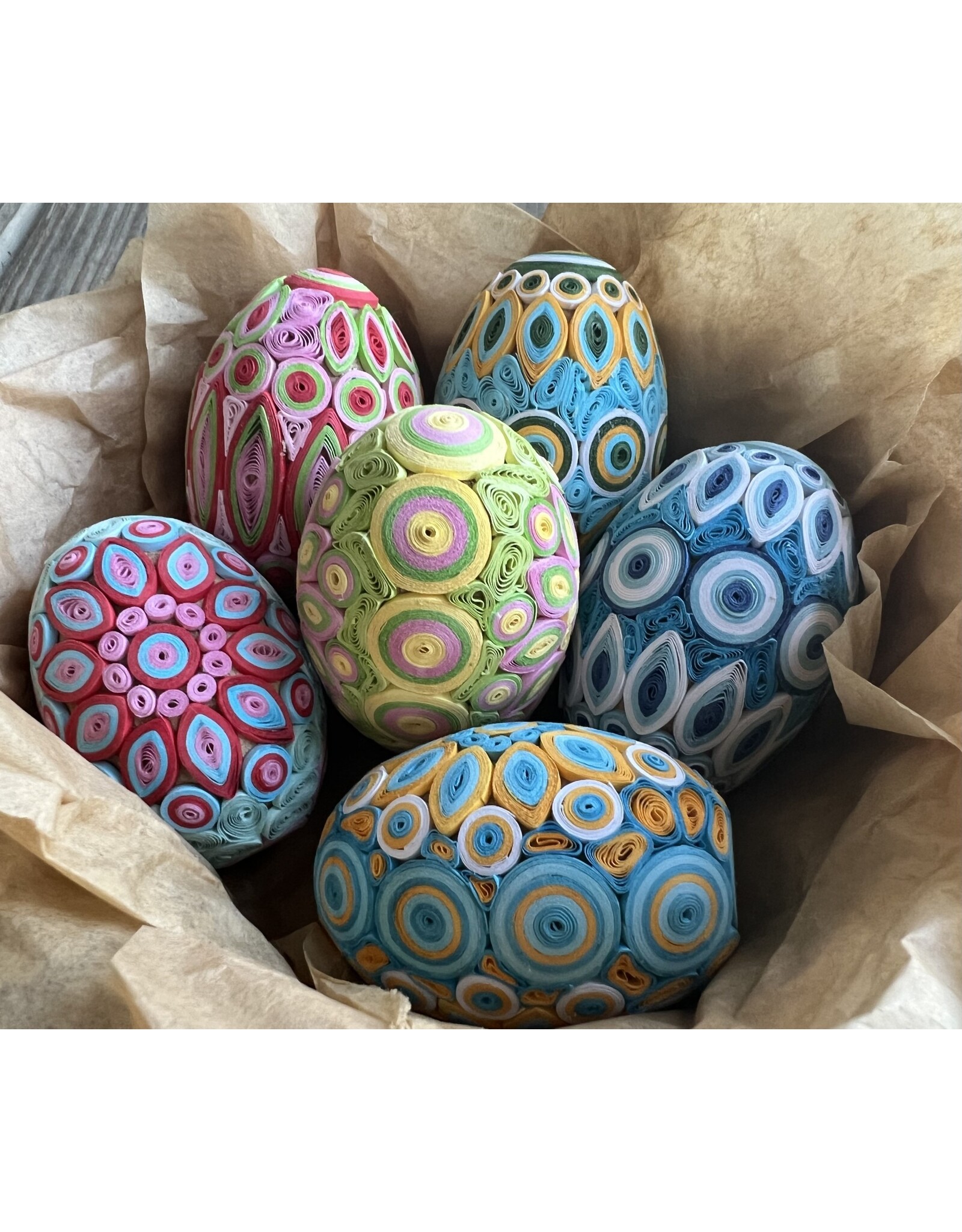 Quilled Egg - Fair Trade. Vietnam. Colors vary