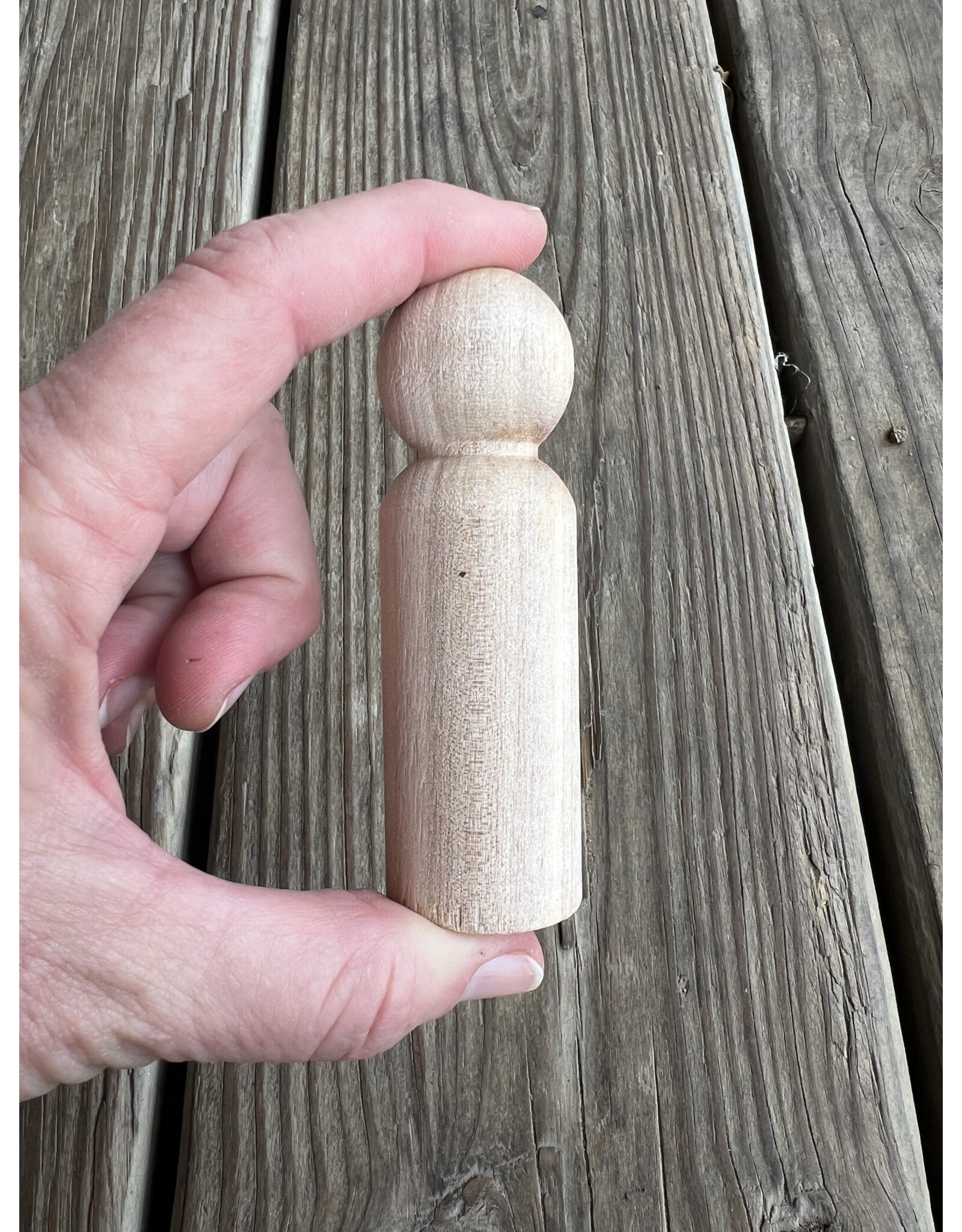 Large Wooden Peg Body 3.5in tall