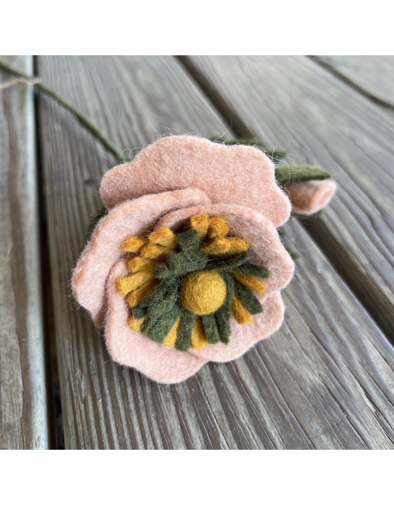 Felt Flower - Dusty Rose Peony