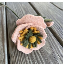 Felt Flower - Dusty Rose Peony