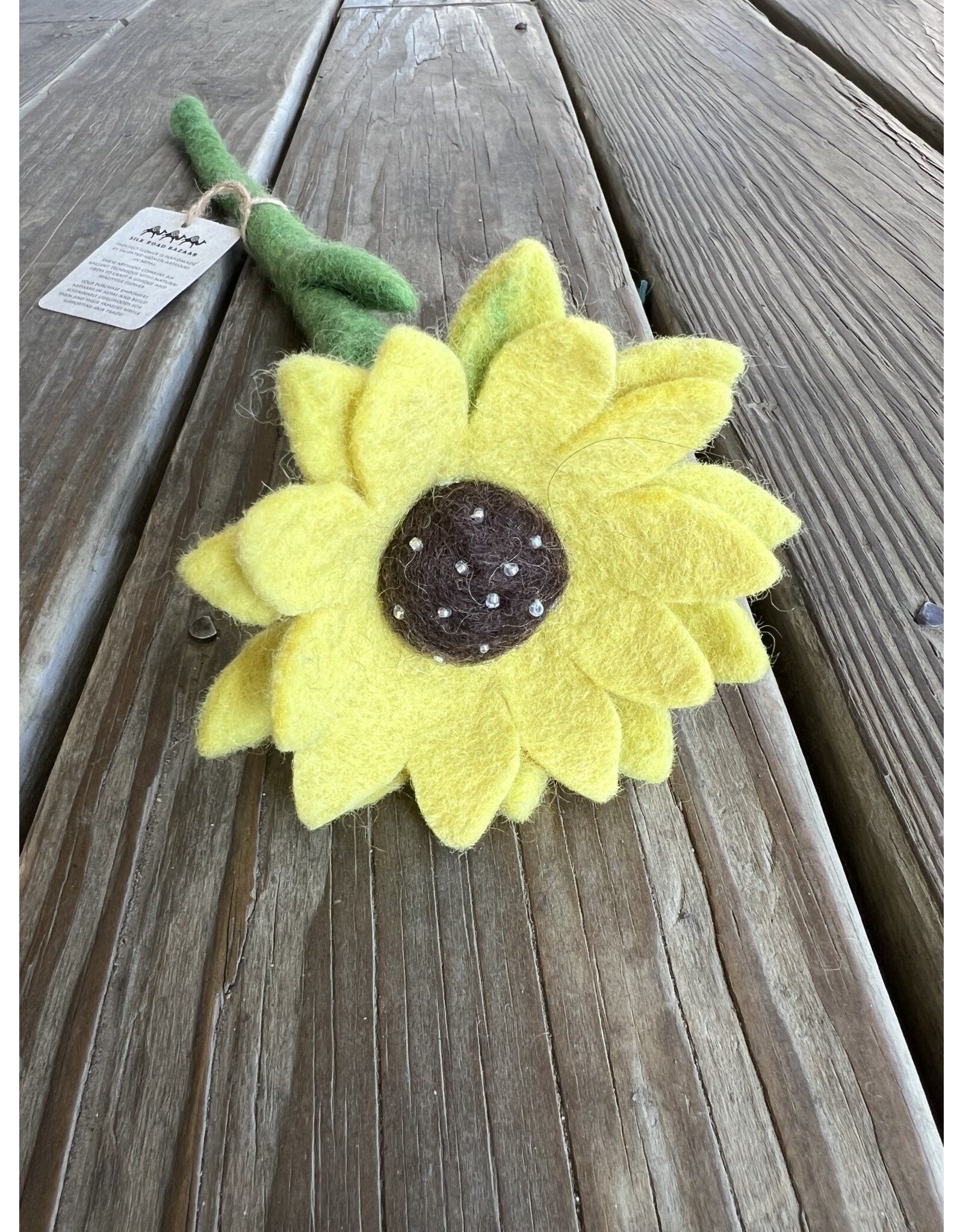 Felt Flower - Sunflower. Single