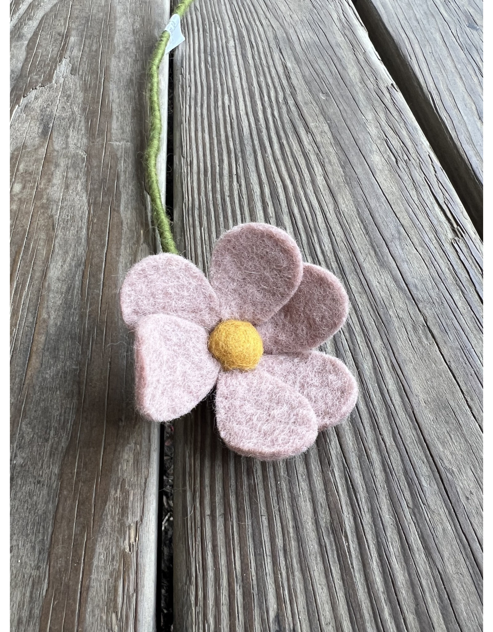 Simple Felt Daisy - Dusty Rose