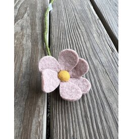 Simple Felt Daisy - Dusty Rose