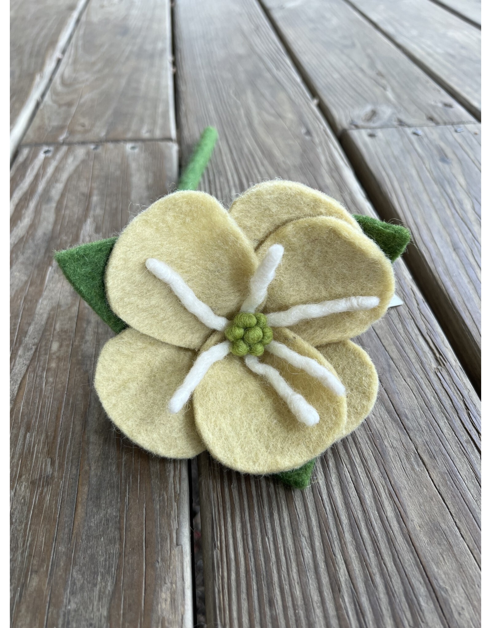 Felt Hepatica Flower