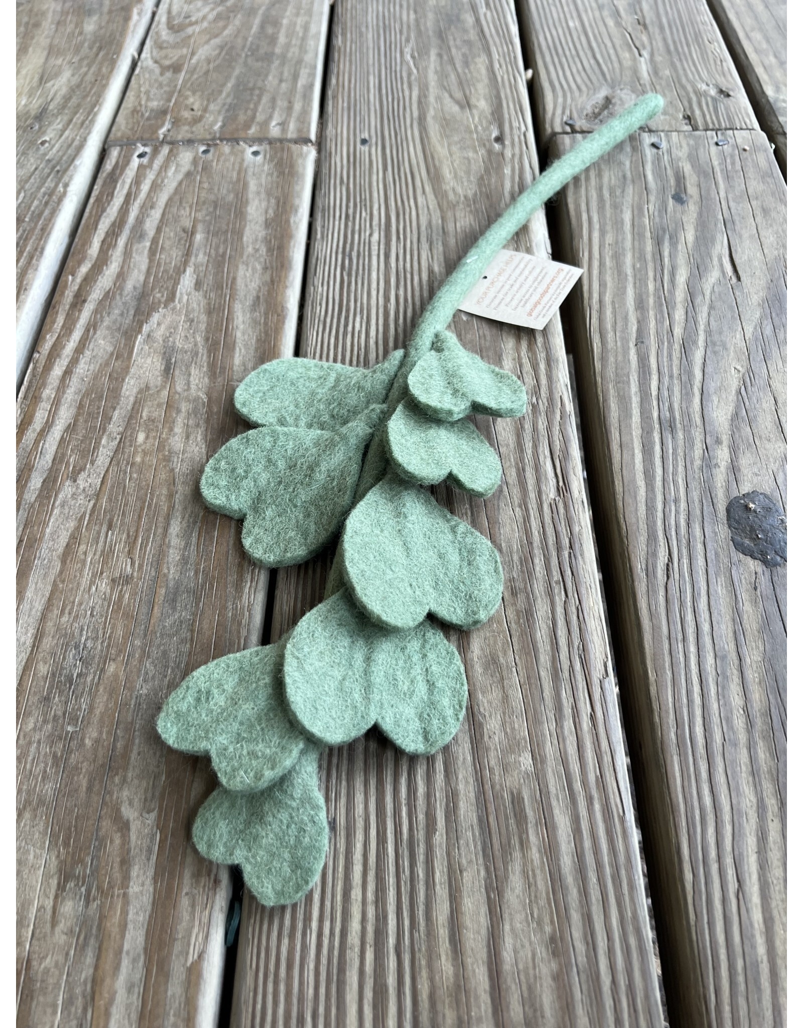 Felt Eucalyptus Leaf - Soft Green