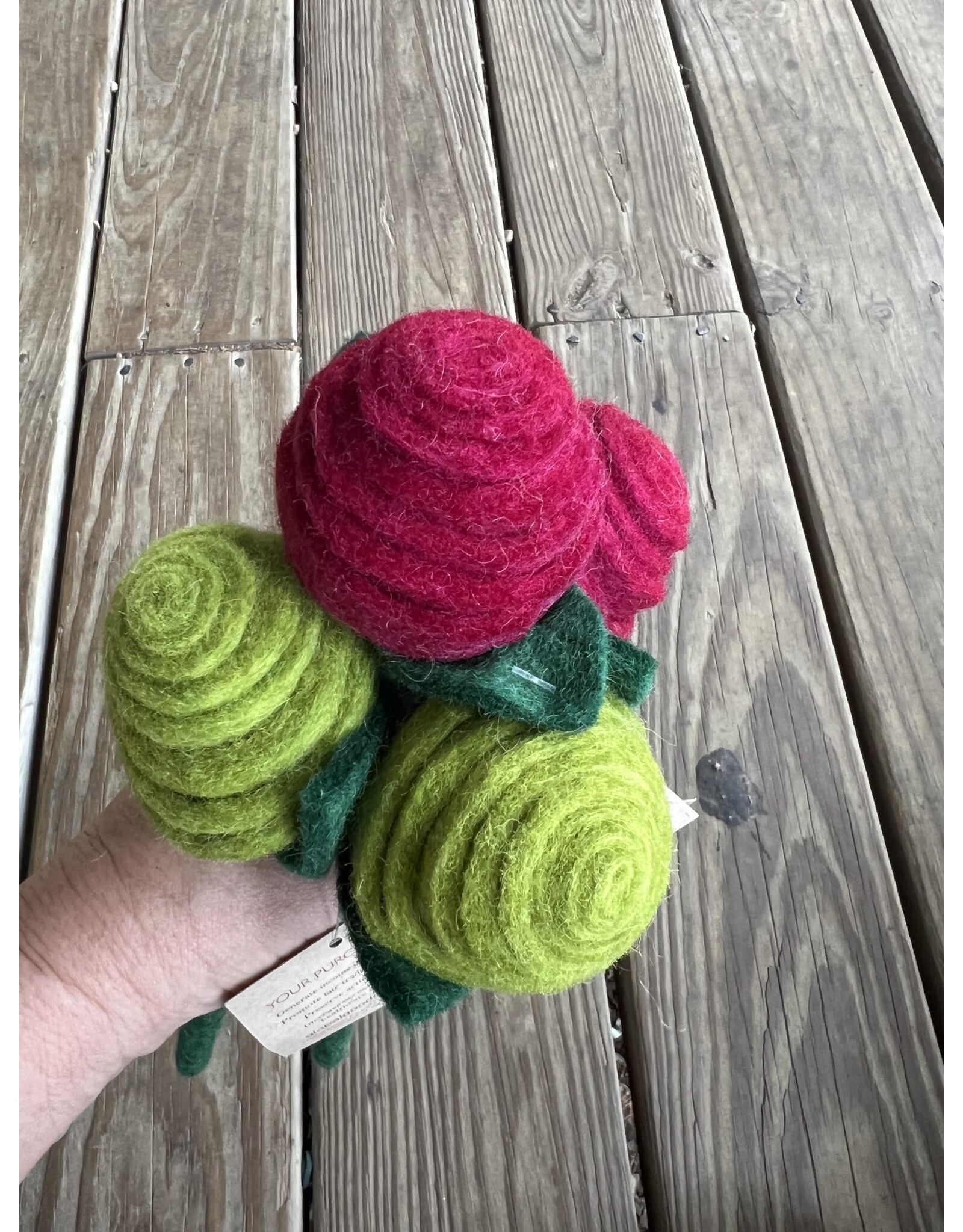 Felt Tea Rose