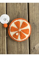 Orange Slice Felt Coin Purse