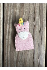 Pink Unicorn Finger Puppet