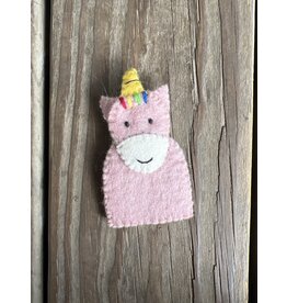 Pink Unicorn Finger Puppet