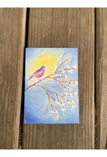 Bird Sitting on Branch Postcard - Erika Hoffman