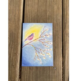 Bird Sitting on Branch Postcard - Erika Hoffman