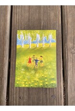 Children Dancing in Spring Postcard