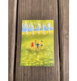 Children Dancing in Spring Postcard - Erika Hoffmann