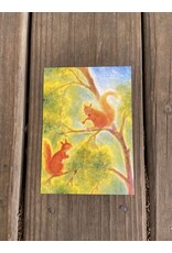 Squirrels Postcard. Erika Hoffman