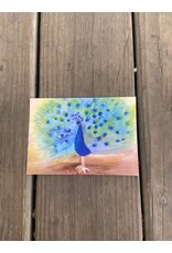 The Proud Peacock Postcard - Dorothea Schmidt