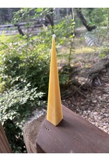 Pyramid Beeswax Candle 5.5 in. Locally made
